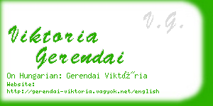 viktoria gerendai business card